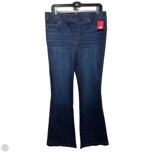 Jeans Flared By Spanx In Blue Denim, Size: Xl