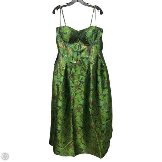 Dress Party Long By Fashion Nova In Green & Yellow, Size: 1x