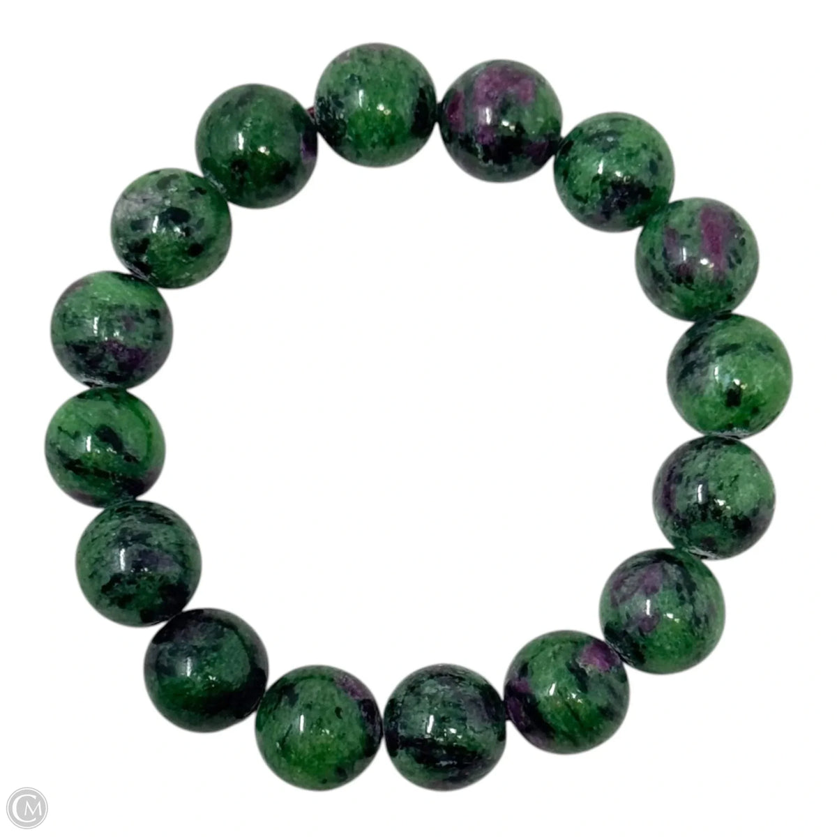 Ruby Zoisite Bead Elastic Bracelet