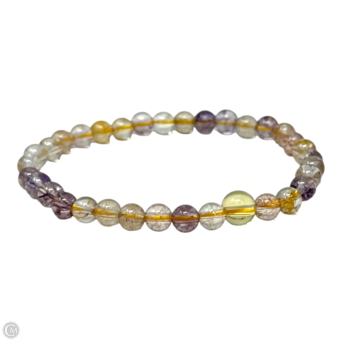 Ametrine Bead Elastic Bracelet