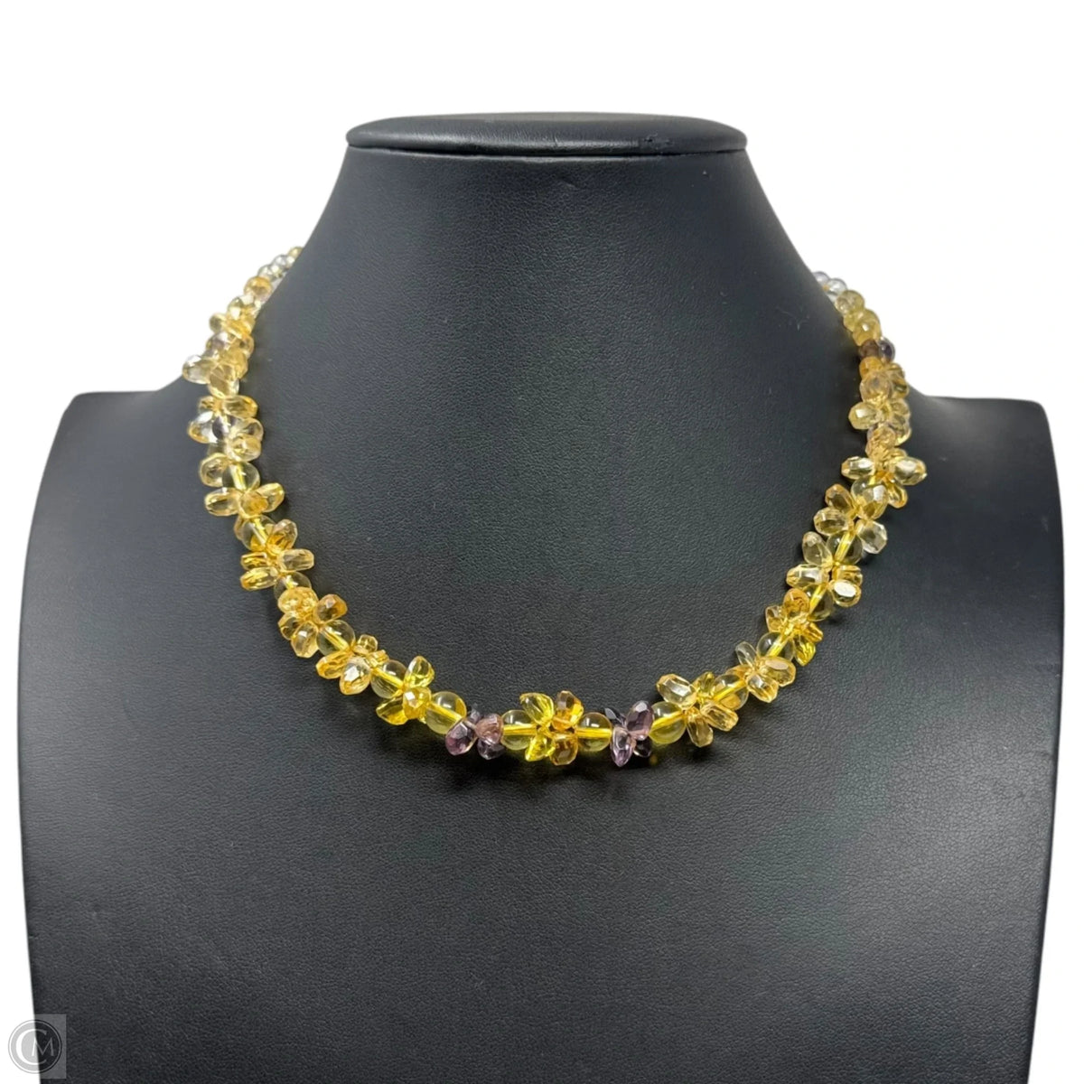 Faceted Citrine & Amethyst Necklace