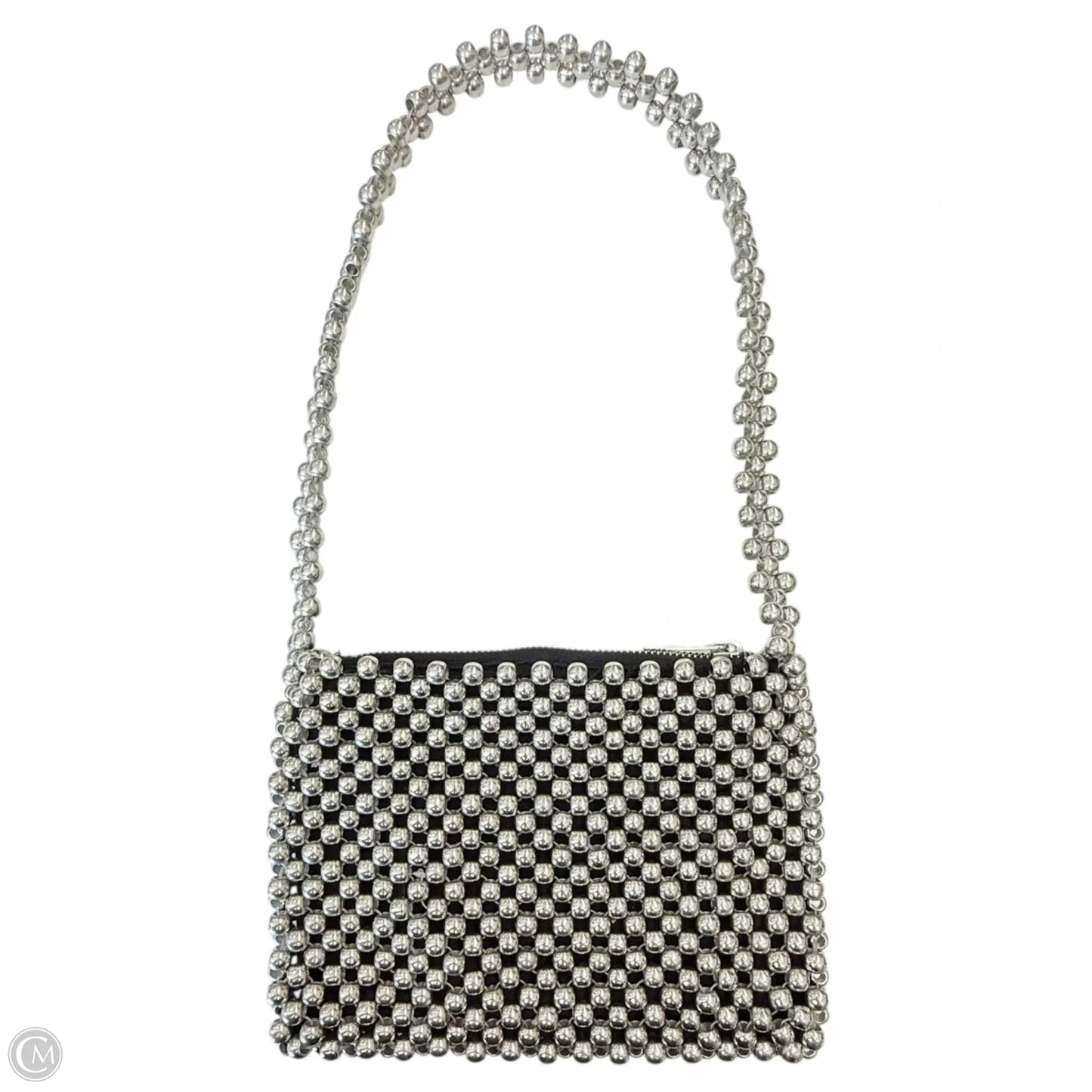Metallic Beaded Shoulder Bag By TopShop, Size: Small