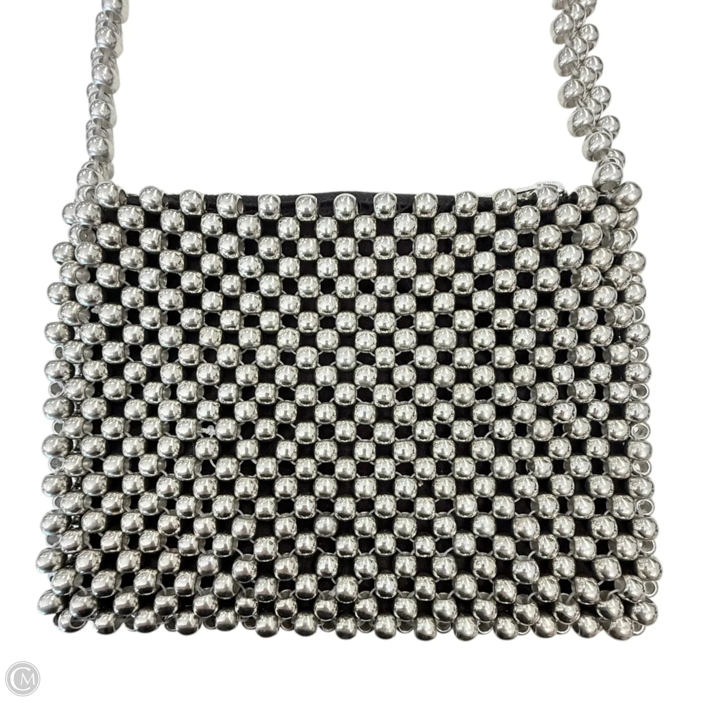 Metallic Beaded Shoulder Bag By TopShop, Size: Small