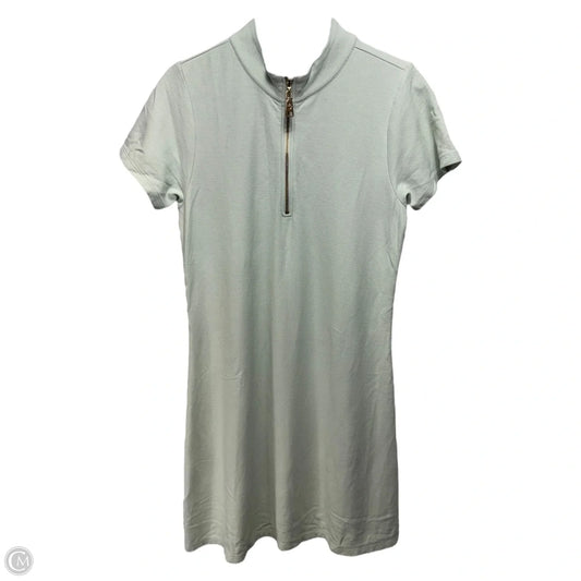 Short Sleeve Serena Pique Dress By Spartina In Sky Teal, Size: M