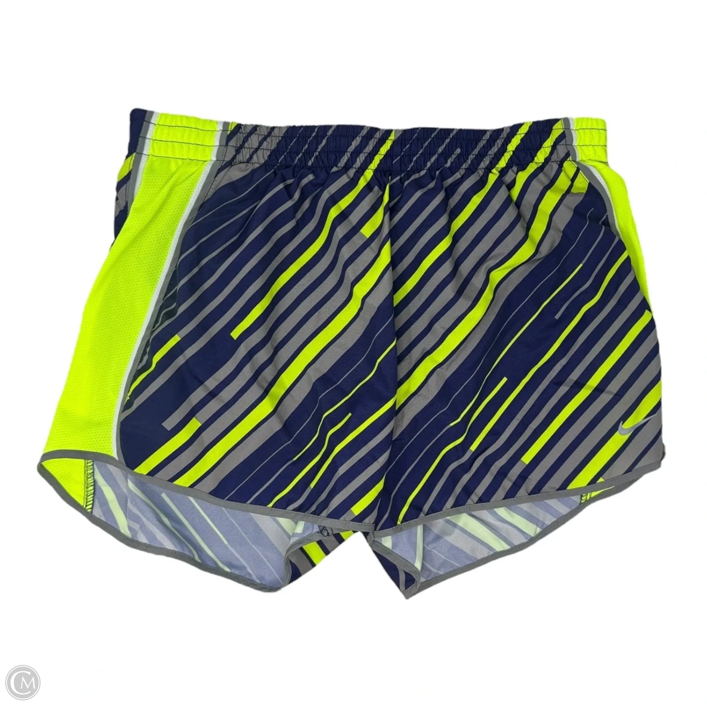 Athletic Shorts By Nike Apparel In Striped Pattern, Size: L