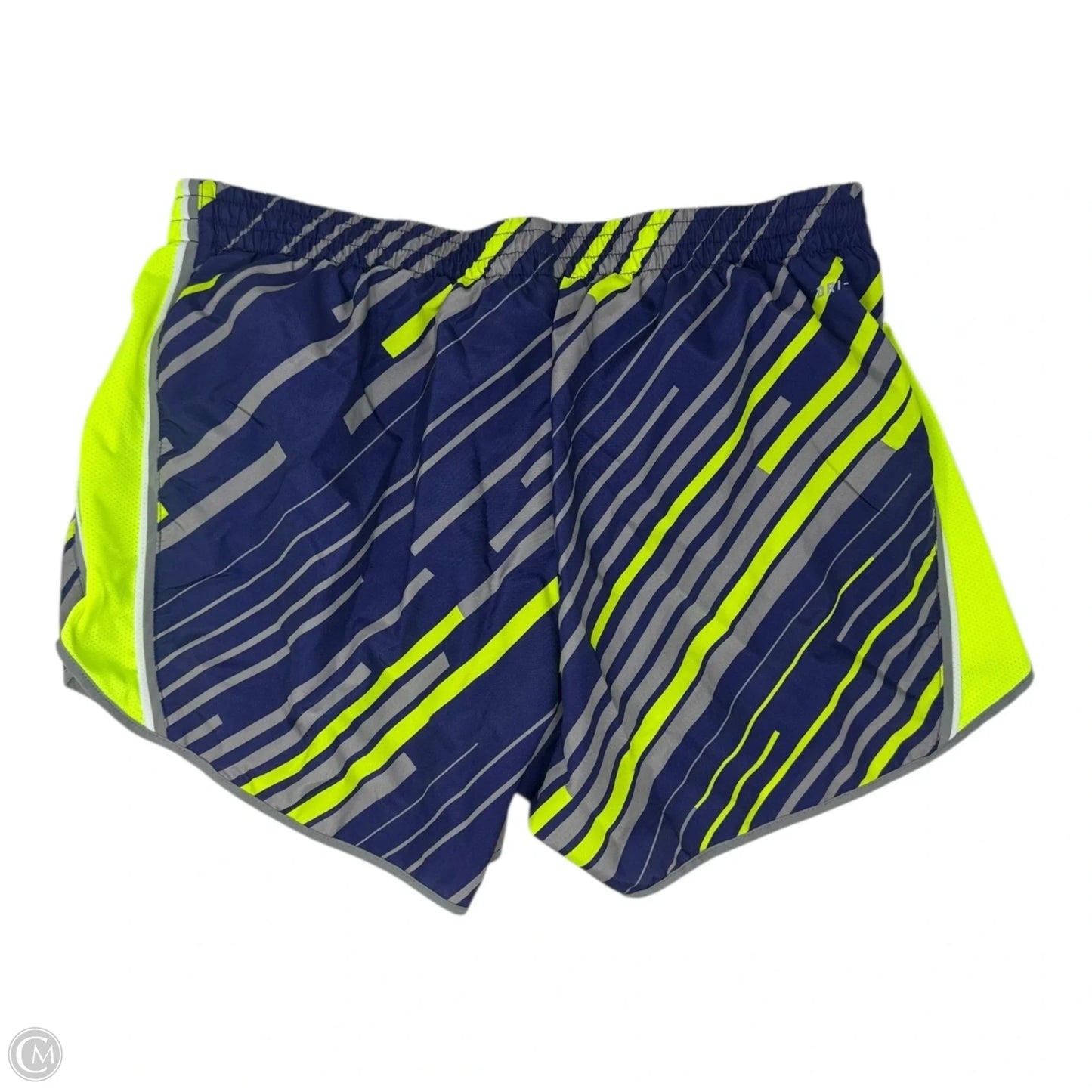 Athletic Shorts By Nike Apparel In Striped Pattern, Size: L