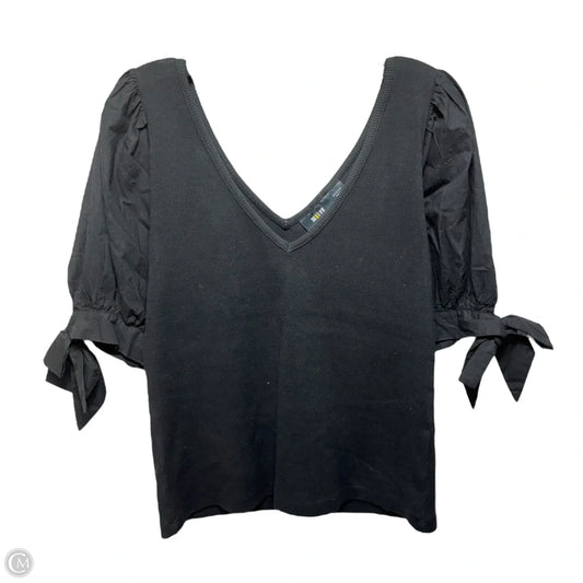 Top Short Sleeve By Maeve In Black, Size: M