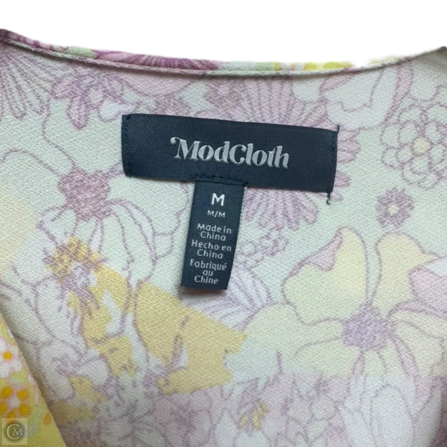 Marvelous Flower Medley Surplice Dress By Modcloth In Multi-colored, Size: M