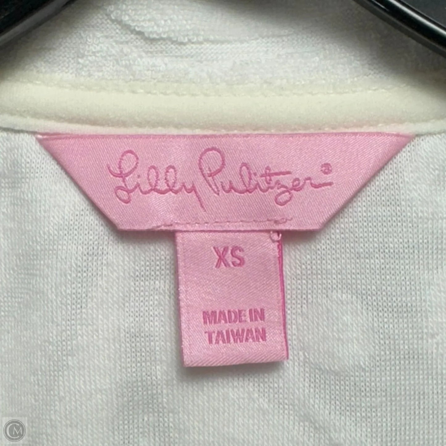 Terry Skipper Resort Popover Top Long Sleeve Designer By Lilly Pulitzer In White, Size: XS
