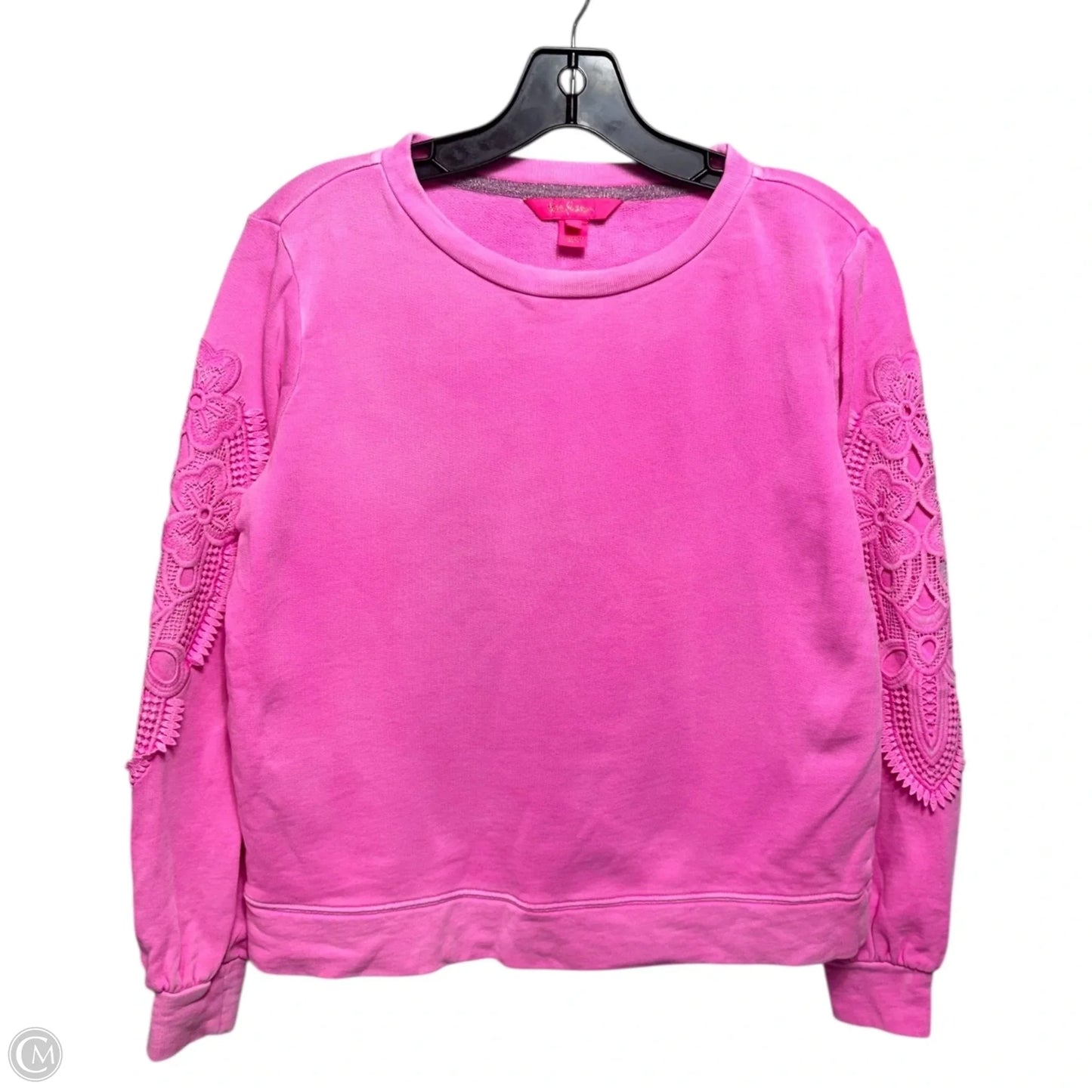 Rooney Sweatshirt Designer By Lilly Pulitzer In Plumeria Pink, Size: XS