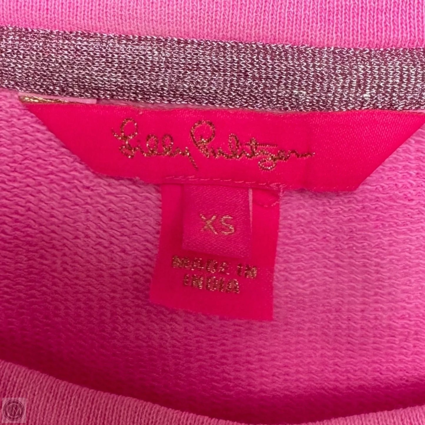 Rooney Sweatshirt Designer By Lilly Pulitzer In Plumeria Pink, Size: XS