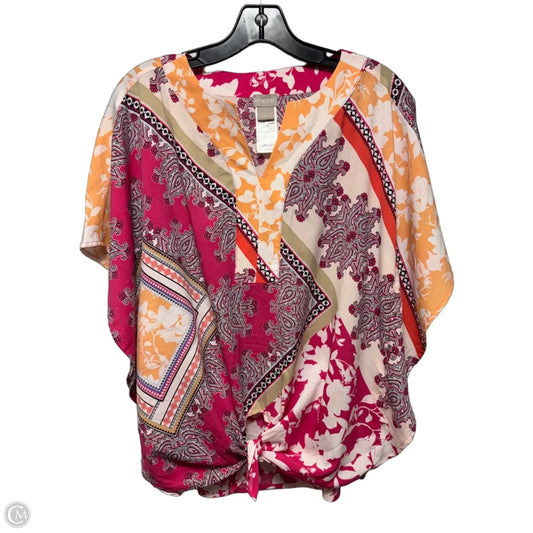 Top Sleeveless By Chicos In Multi-colored, Size: S