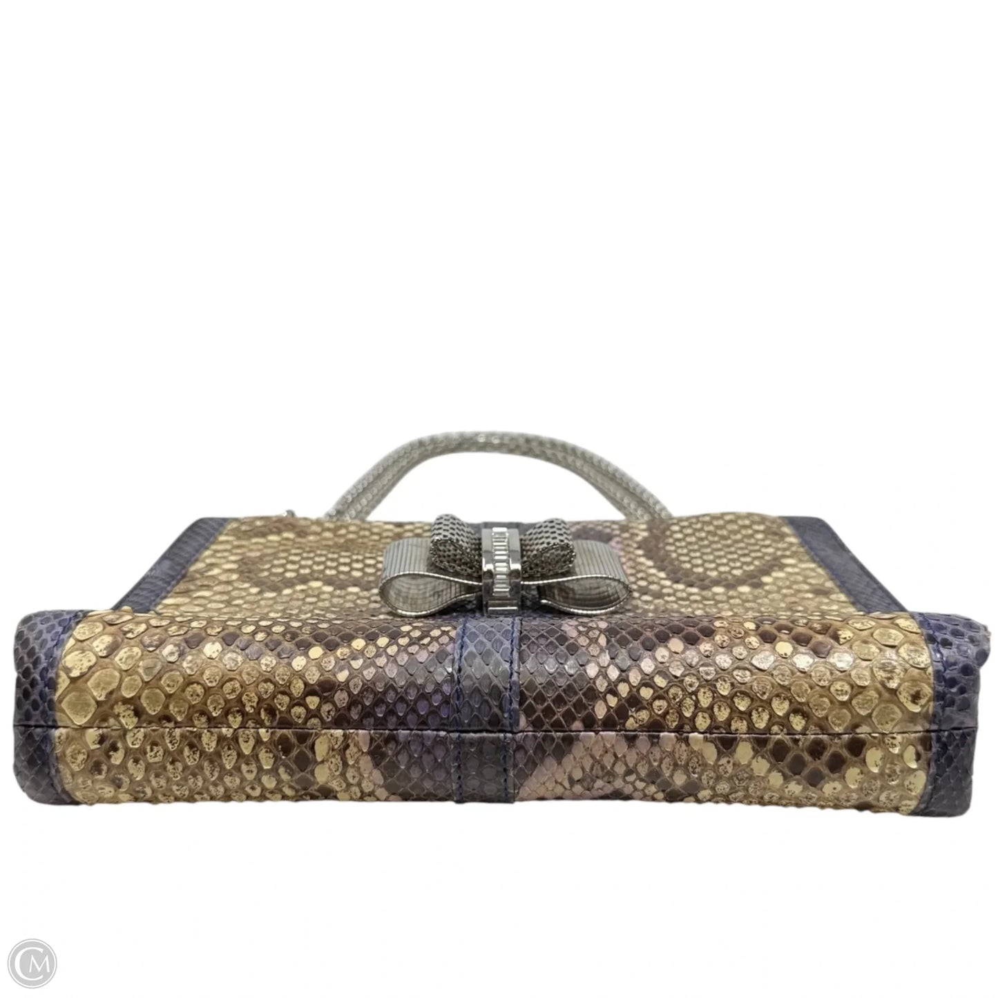 Sweet Charity Python Shoulder Bag Luxury Designer By Christian Louboutin, Size: Medium
