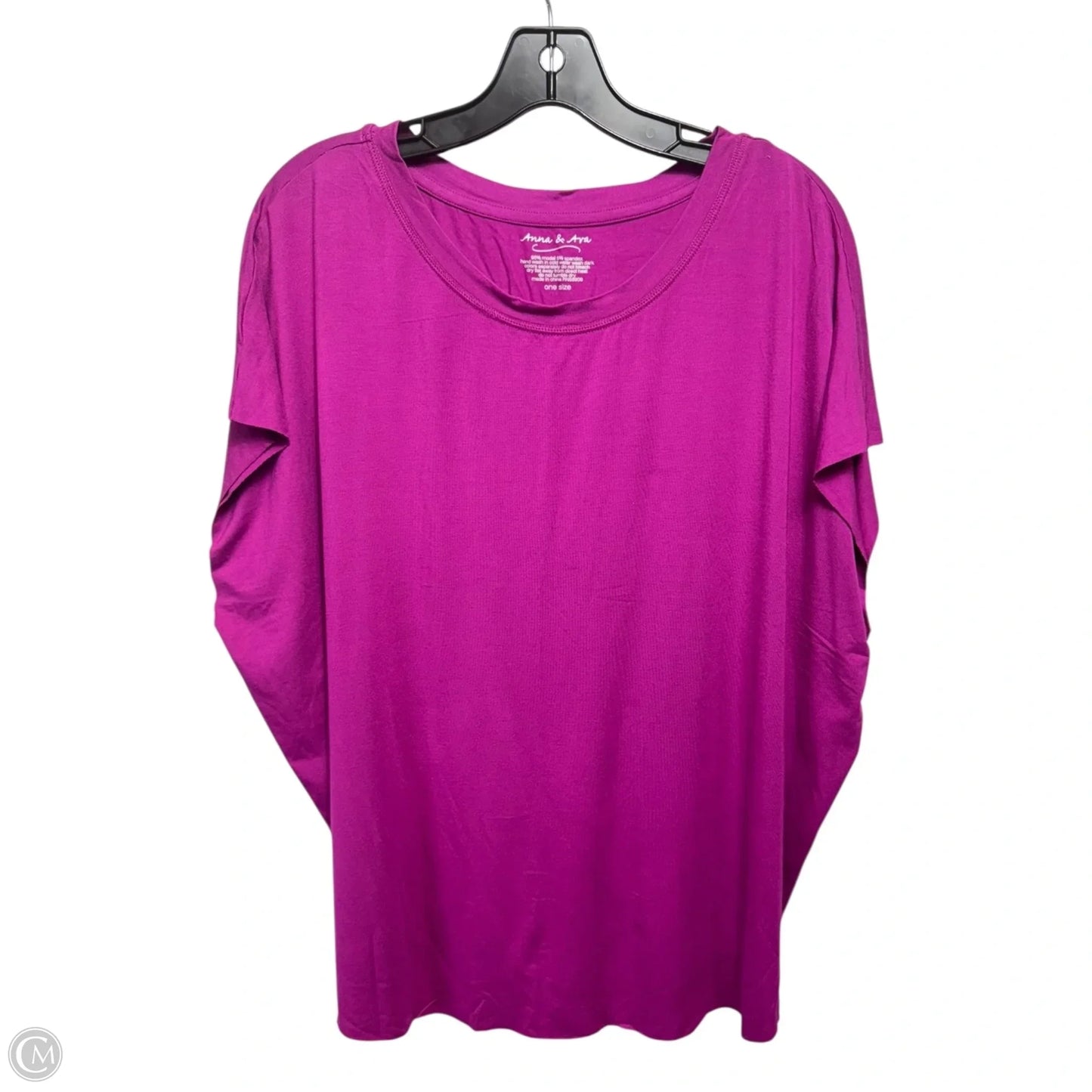 Top Short Sleeve By Anna & Ava In Pink, Size: Osfm