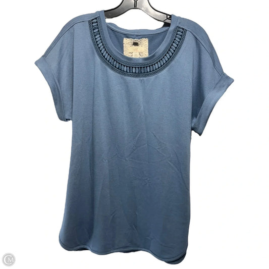 Top Short Sleeve By Cupio In Blue, Size: M