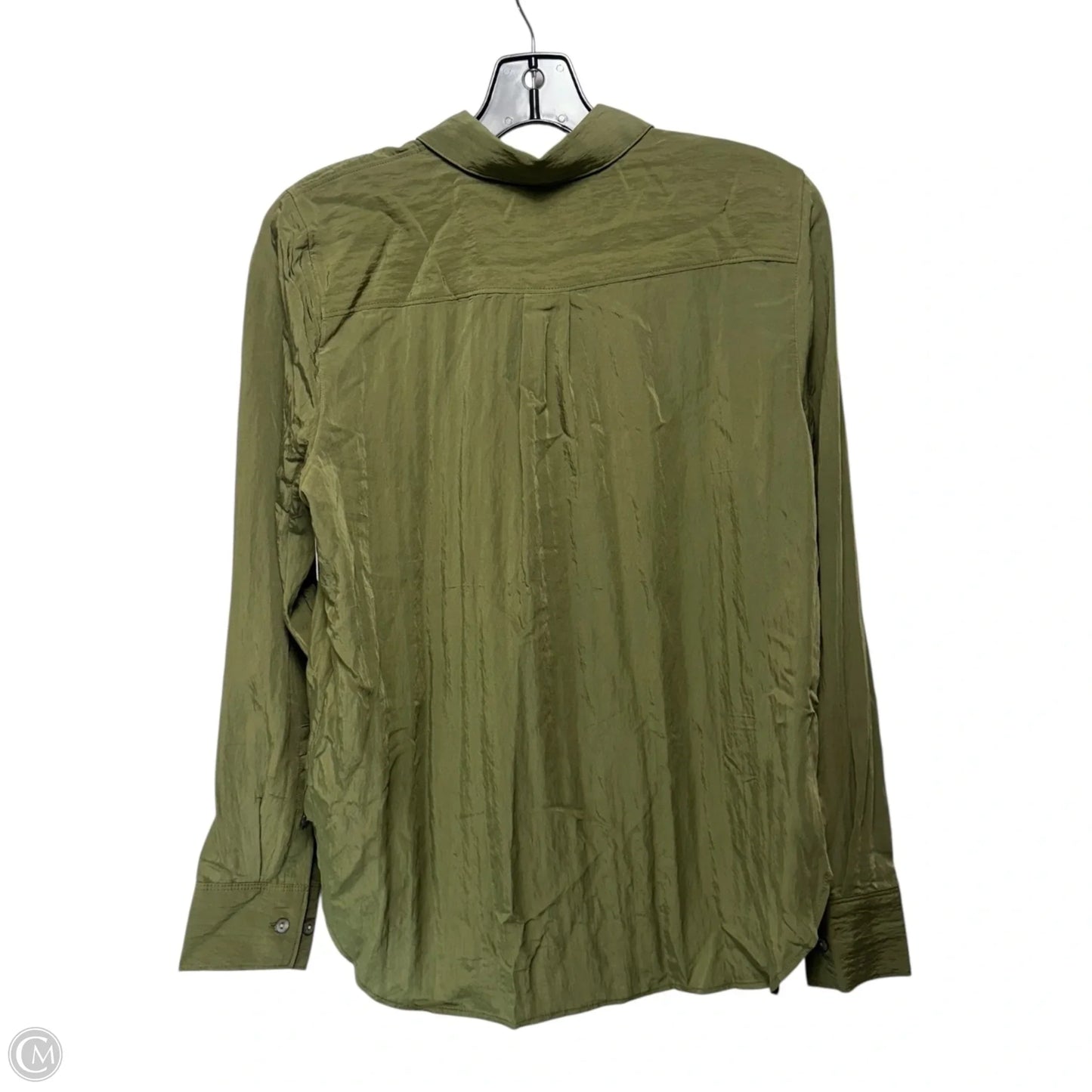 Top Long Sleeve By Madewell In Green, Size: M