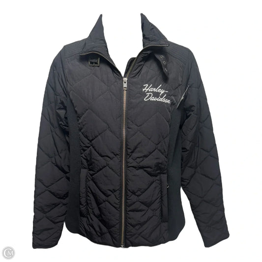 Jacket Puffer & Quilted By Harley Davidson In Black, Size: Xs