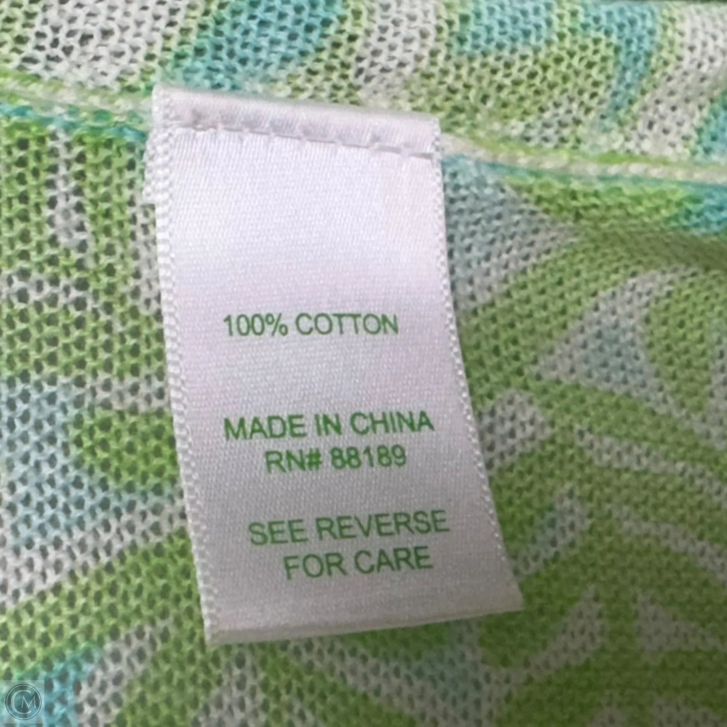 Babs Wrap Cardigan Sweater Designer By Lilly Pulitzer In Shorely Blue & Green, Size: S