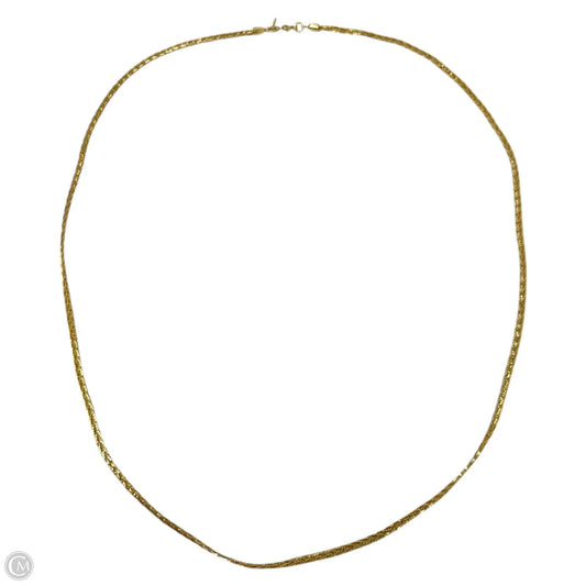 Gold Tone Chain Necklace By Monet