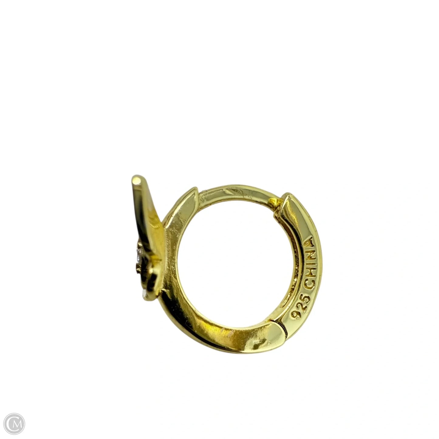 Vermeil Butterfly Huggie Hoop Earrings