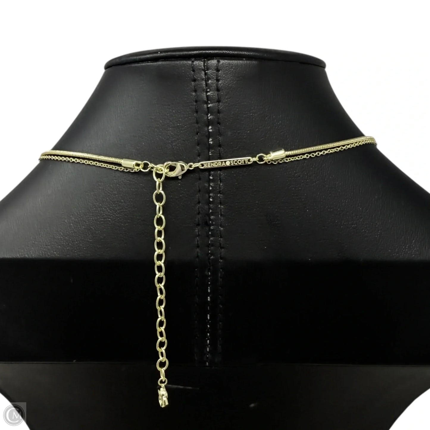 Sami Gold Layered, Dichroic Glass Teardrop Pendant, Multi-Strand Chain Necklace By Kendra Scott