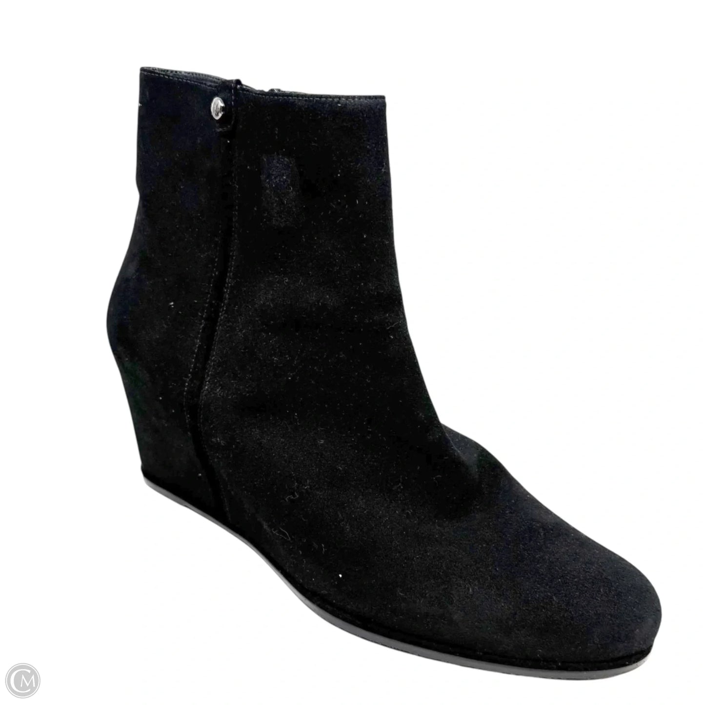 Sidetrack Wedge Boots Designer By Stuart Weitzman In Black, Size: 11.5