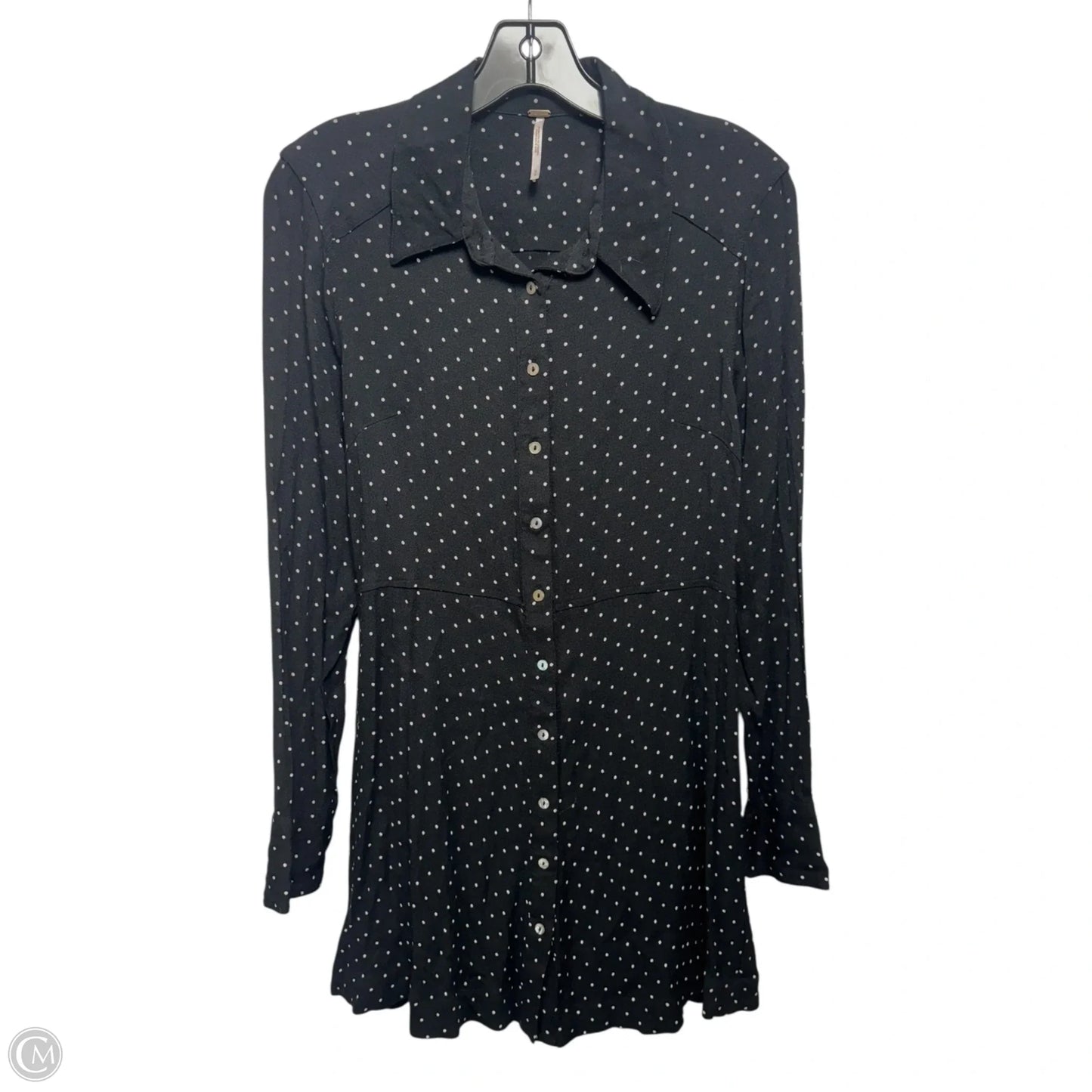 This Town Printed Top By Free People In Polkadot Pattern, Size: M