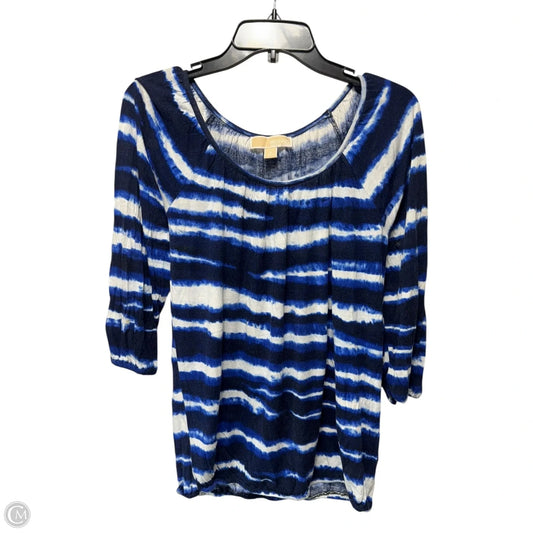 Top 3/4 Sleeve By Michael By Michael Kors In Tie Dye Print, Size: S