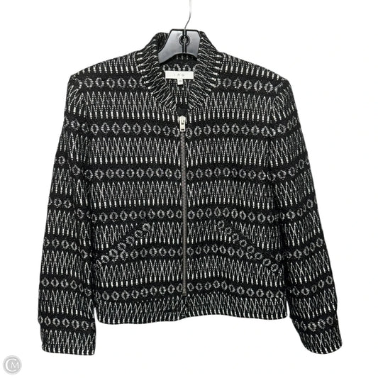 Zalan Jacket By Iro In Black & Silver, Size: 8