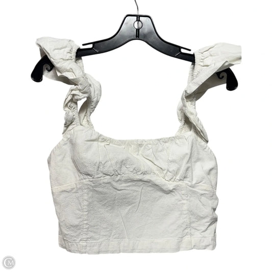 Ruffle Top Sleeveless By Free People In White, Size: M