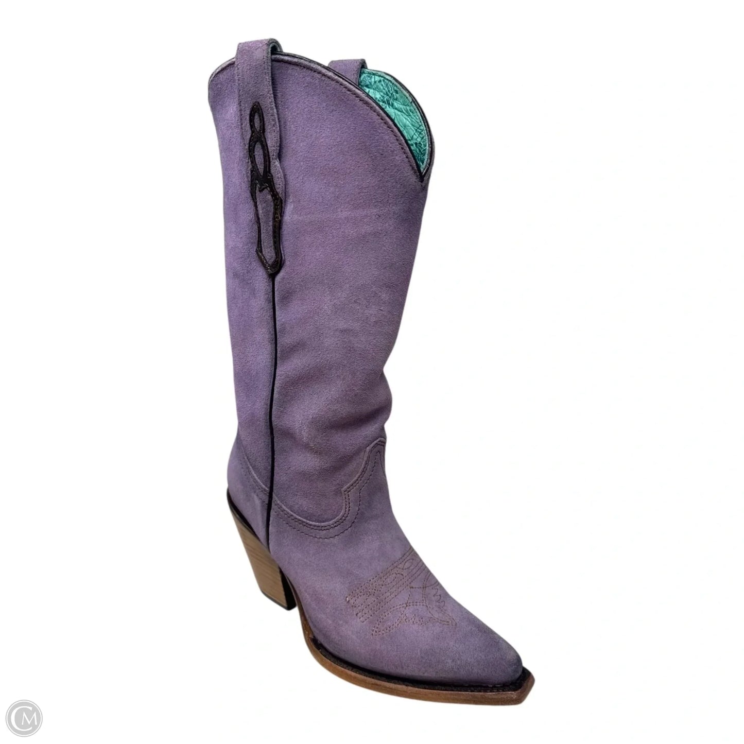Suede Boots Western By Corral In Purple, Size: 7