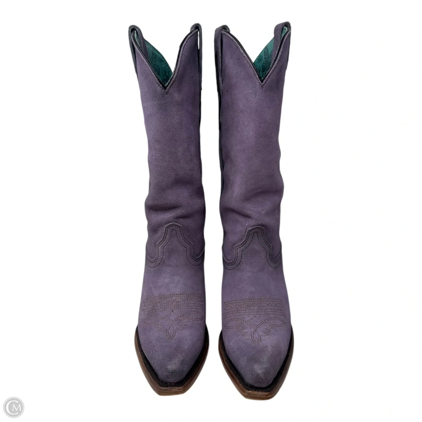 Suede Boots Western By Corral In Purple, Size: 7