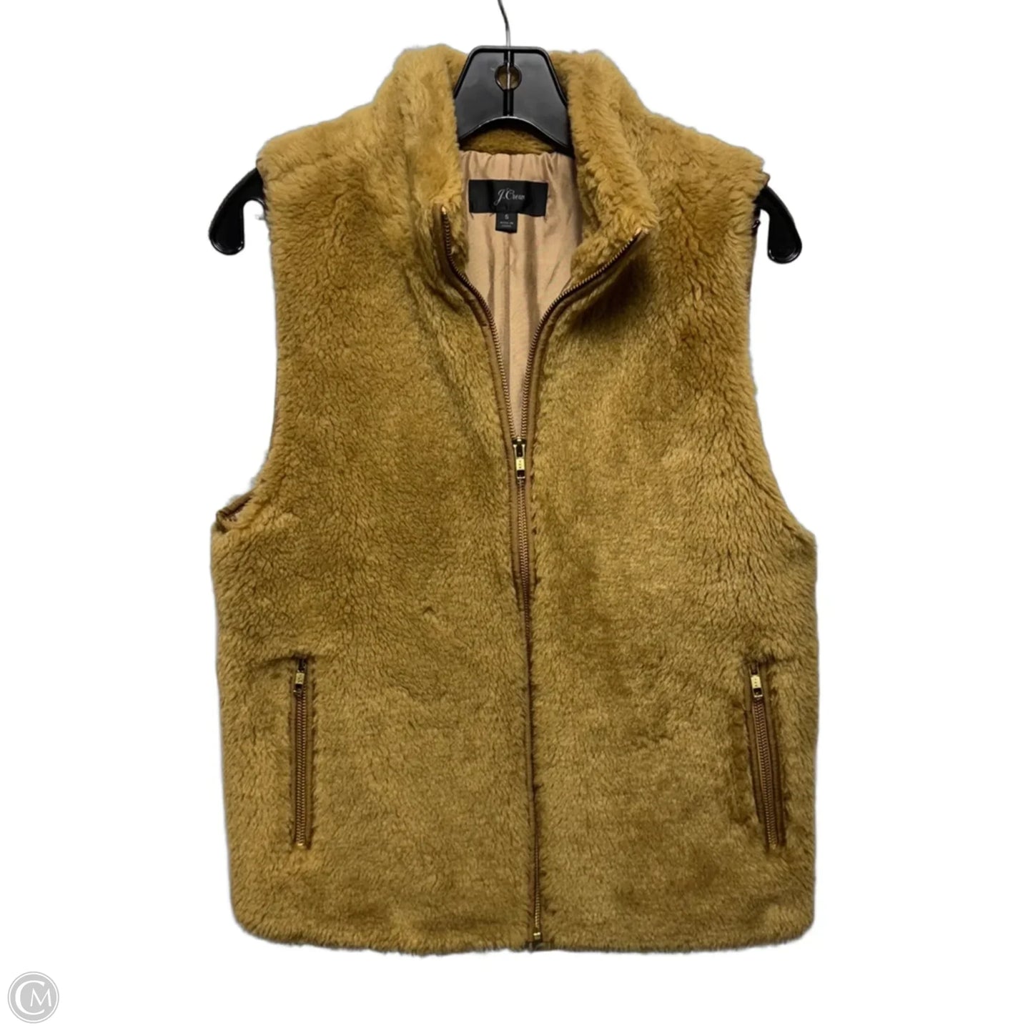 Faux Fur Vest By J. Crew In Tan, Size: S