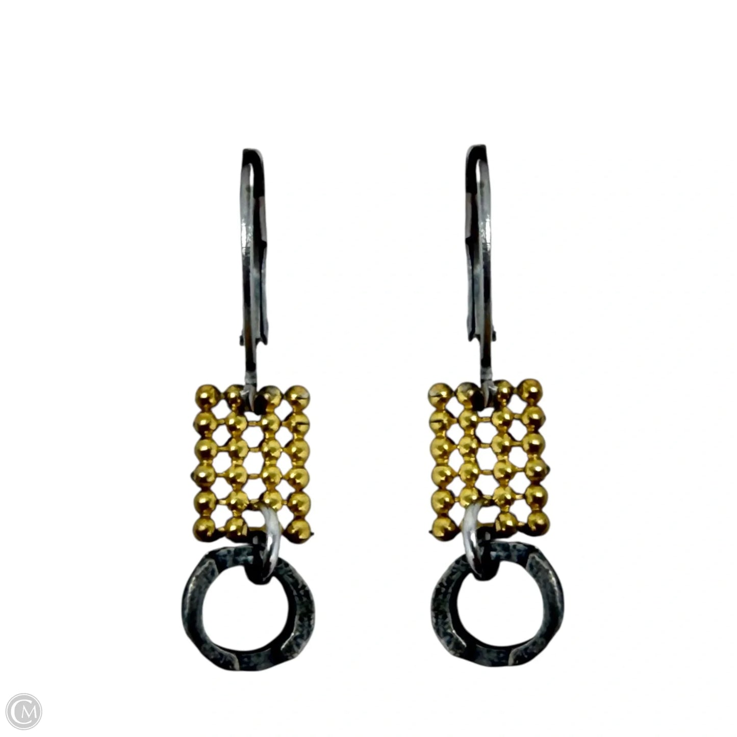 Mixed Metal Dangle Earrings