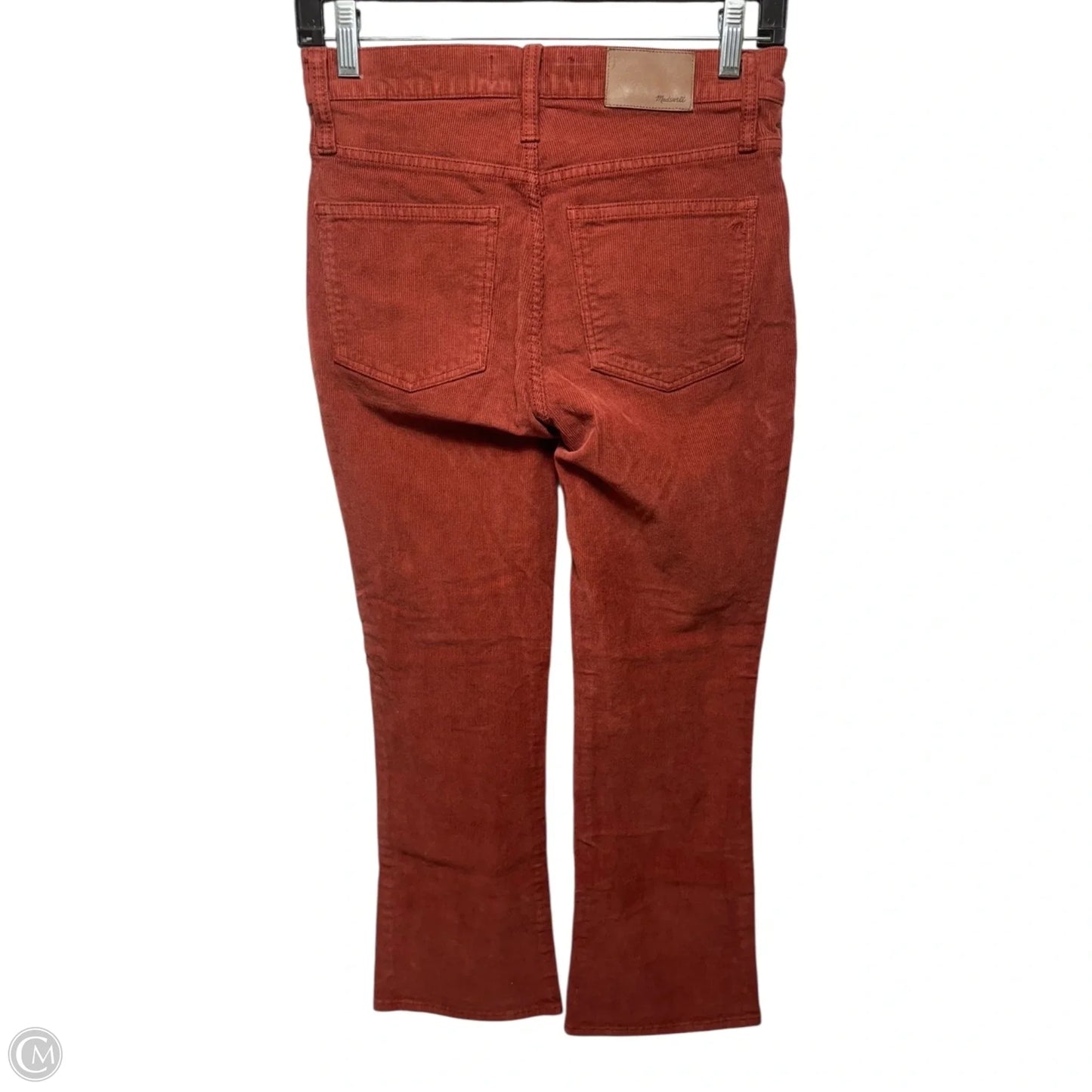 Cali Demi-Boot Pants Corduroy By Madewell In Rust, Size: 0/25