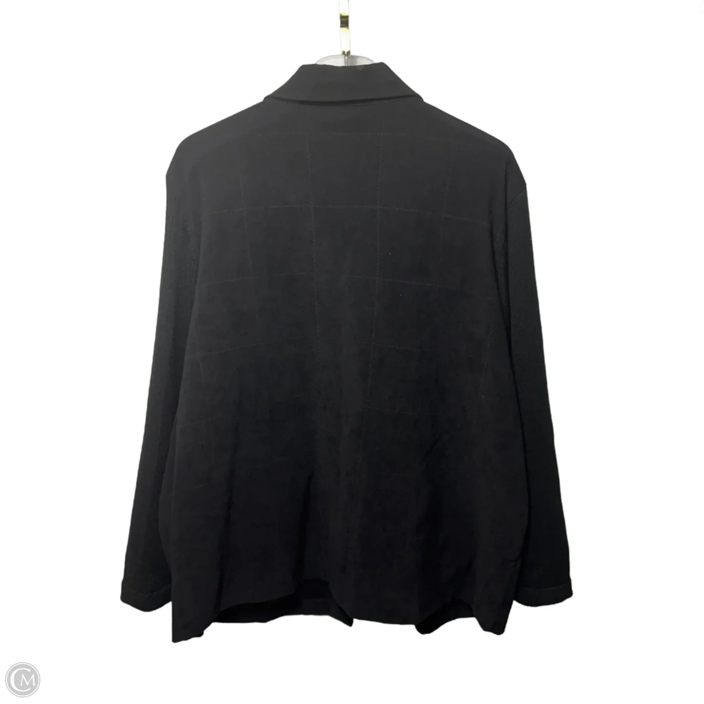 Jacket Shirt By Notations In Black, Size: 2x