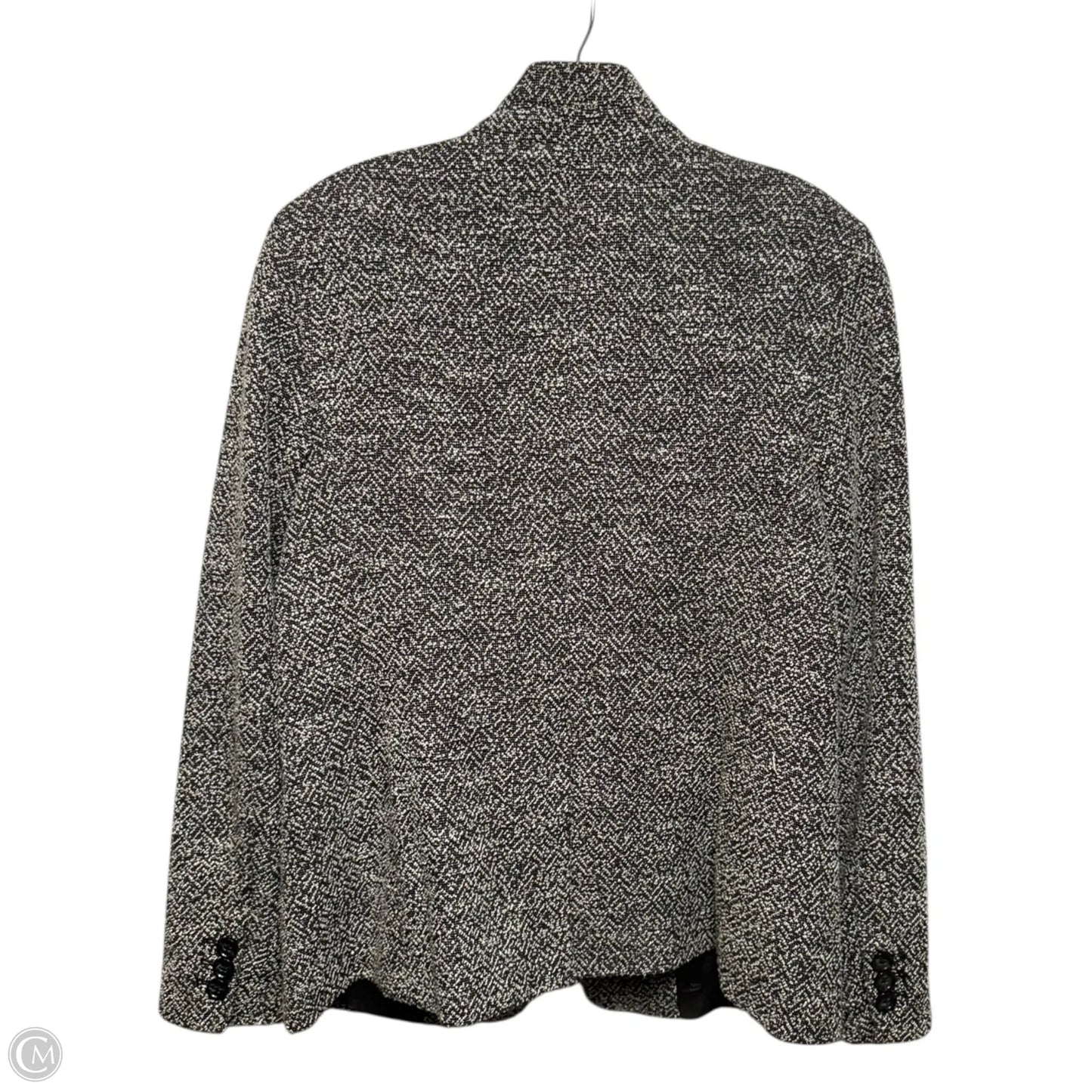 Blazer By Talbots In Black & Cream, Size: M