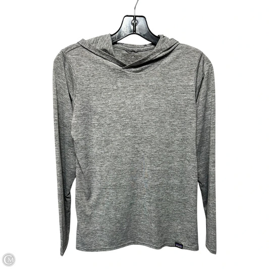 Athletic Top Long Sleeve Hoodie By Patagonia In Grey, Size: Xs