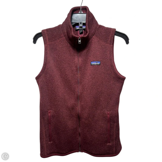 Vest Fleece By Patagonia In Maroon, Size: S