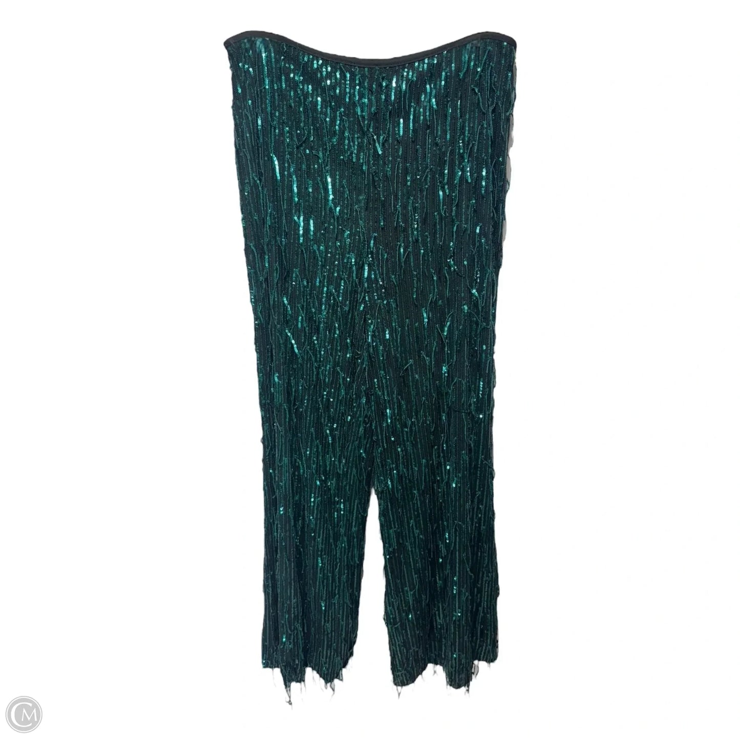Sequin Fringe Pants By Maeve In Green, Size: 12
