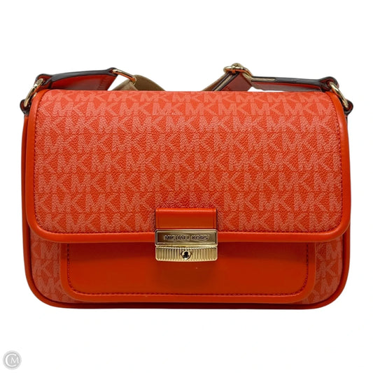Bradshaw Leather Messenger Designer By Michael Kors, Size: Small