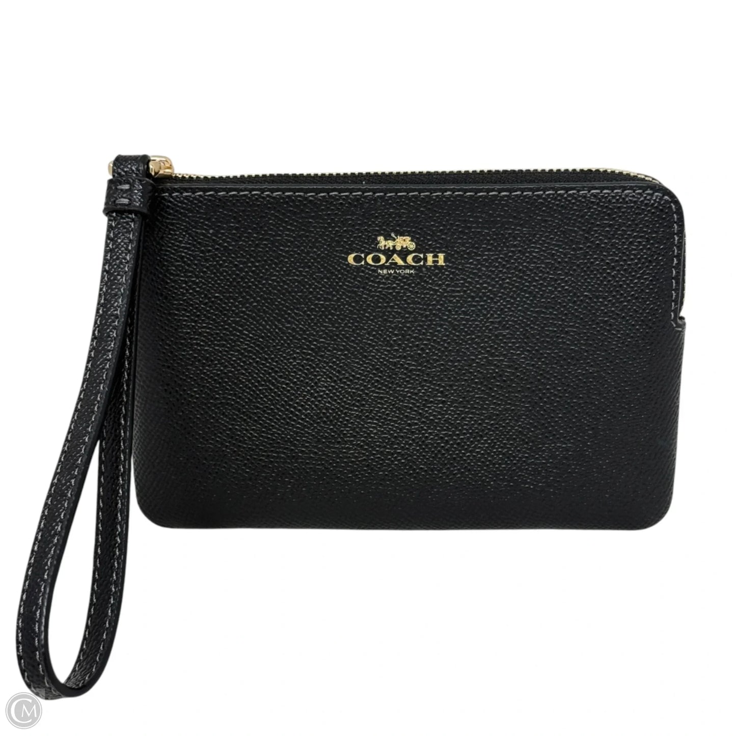 Corner Zip Wristlet Designer By Coach, Size: Large