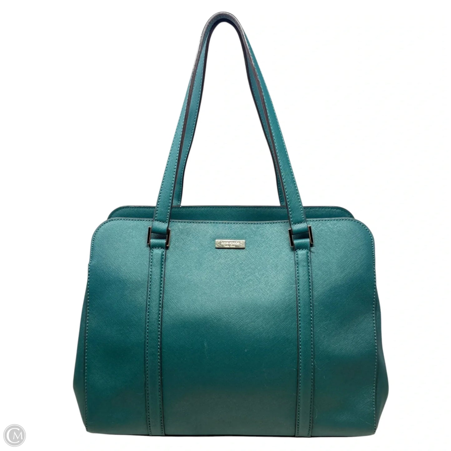 Newbury Lane Miles Leather Tote Designer By Kate Spade In Deep Emerald , Size: Medium
