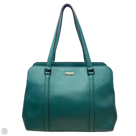 Newbury Lane Miles Leather Tote Designer By Kate Spade In Deep Emerald , Size: Medium