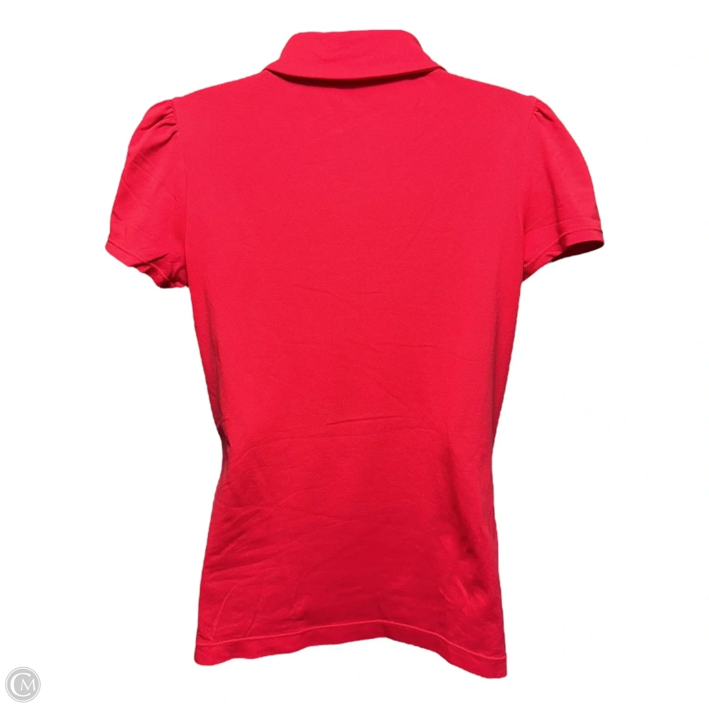 Freda Puff Sleeve Polo Designer By Lilly Pulitzer In Ruby Red, Size: S