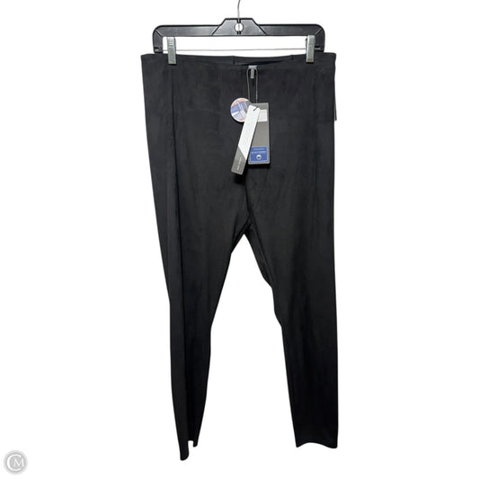 Faux Suede Pants Leggings By Lysse In Black, Size: Xl