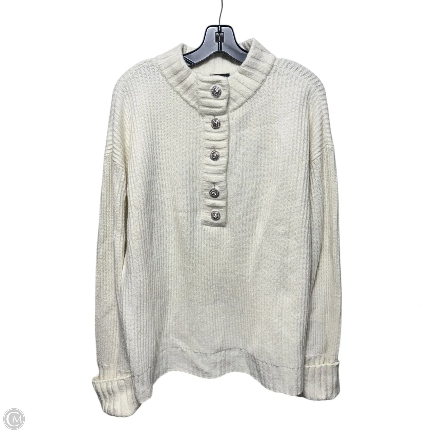 Sweater By Talbots In Cream, Size: L