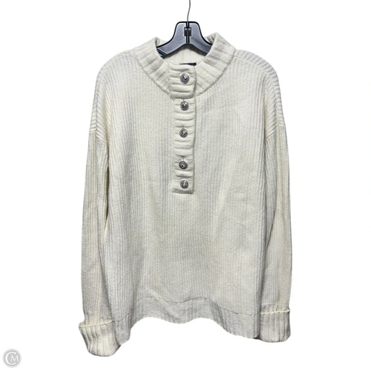 Sweater By Talbots In Cream, Size: L