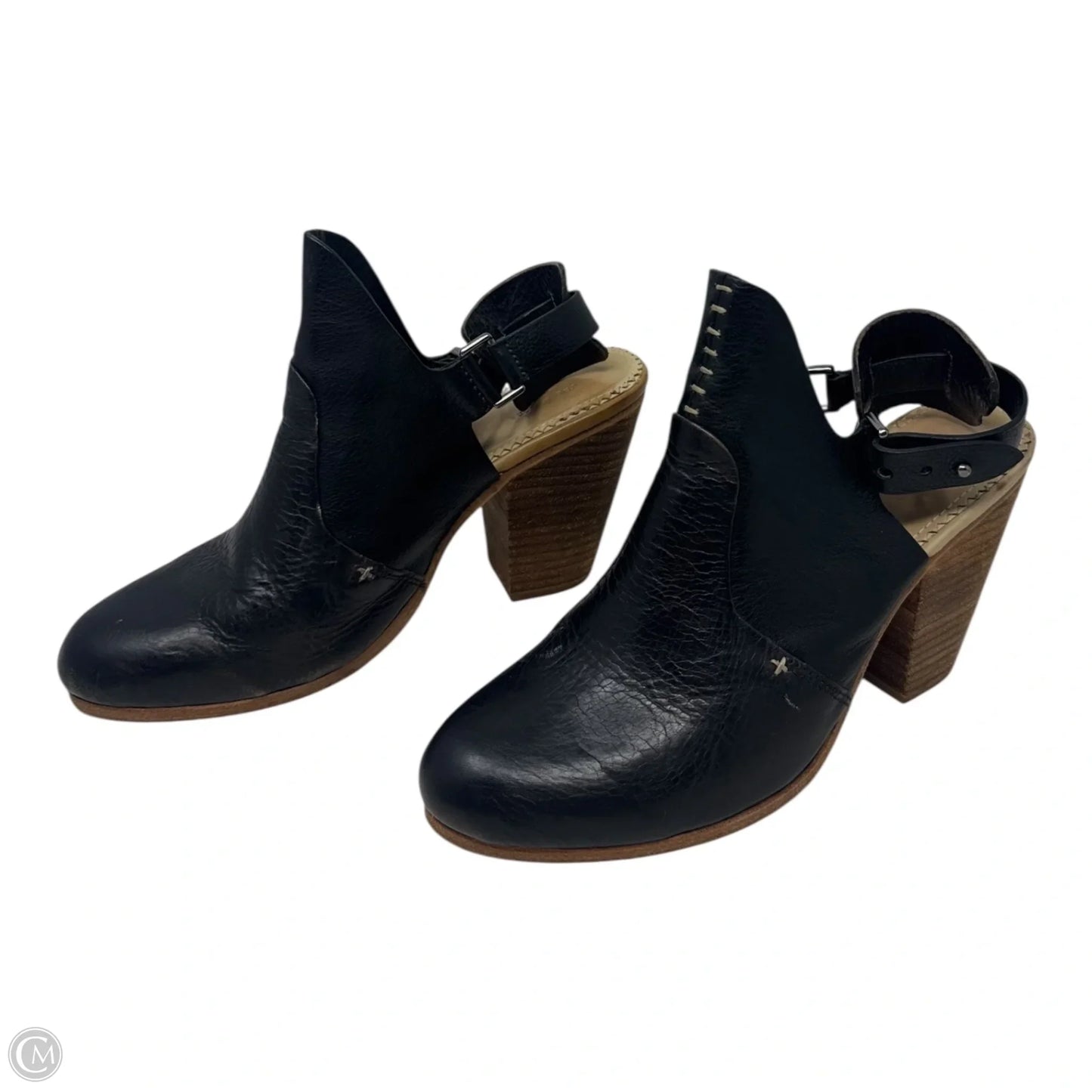 Wyatt Slingback Boots Ankle Heels By Rag And Bone In Black, Size: 8.5