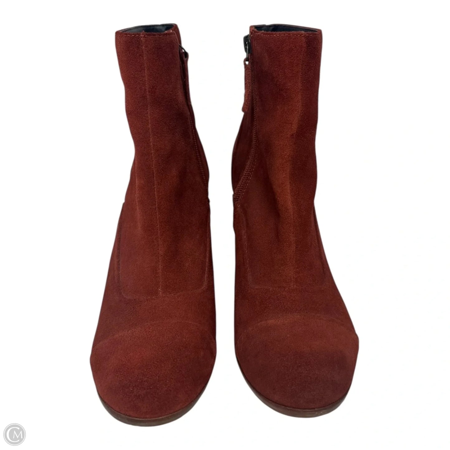 Suede Boots Ankle Heels By Dolce Vita In Orange, Size: 8